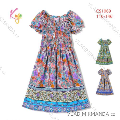 Kurzarmkleid mit Pailletten Kinder Teen Girls (116-146) KUGO BS3279