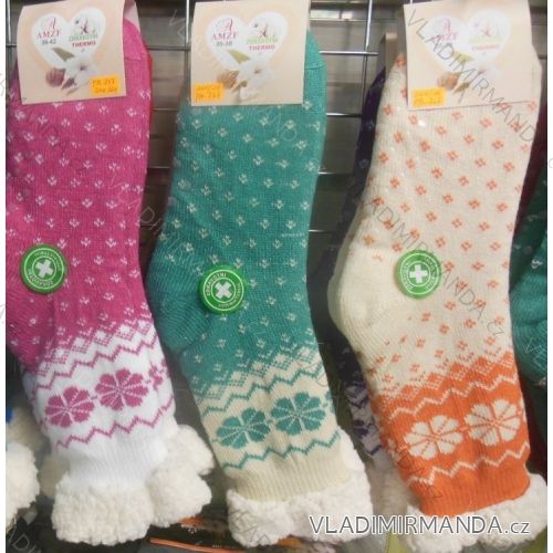 Mit Baumwolle isolierte Socken. Thermofrauen (35-42) AMZF PB757
