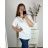 Elegante Kurzarm-Tunika für Damen in Übergröße (3XL/4XL/5XL Einheitsgröße) ITALIAN FASHION IM424112