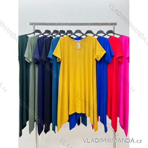 Shirt verlängert 3/4 Langarm Damen (L/XL/2XL ONE SIZE) ITALIAN FASHION IM423025