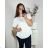 Elegante Kurzarm-Tunika für Damen in Übergröße (3XL/4XL/5XL Einheitsgröße) ITALIAN FASHION IM424112
