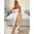Elegante lange Damenhose (Einheitsgröße S/M) ITALIAN FASHION IMPGM238021 -   beige -   S