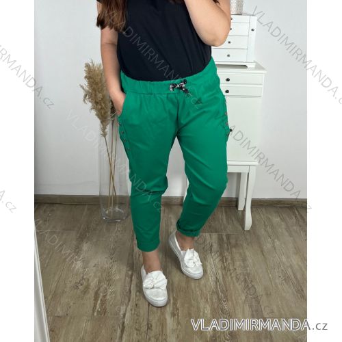 Damen-Stretchhose in Übergröße (54/56/58 Einheitsgröße) ITALIAN FASHION IM424101 44/46 grün