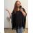 Tunika Oversize Kurzarm Damen Übergröße (54/58 EINHEITSGRÖSSE) ITALIAN FASHION IMBM24076