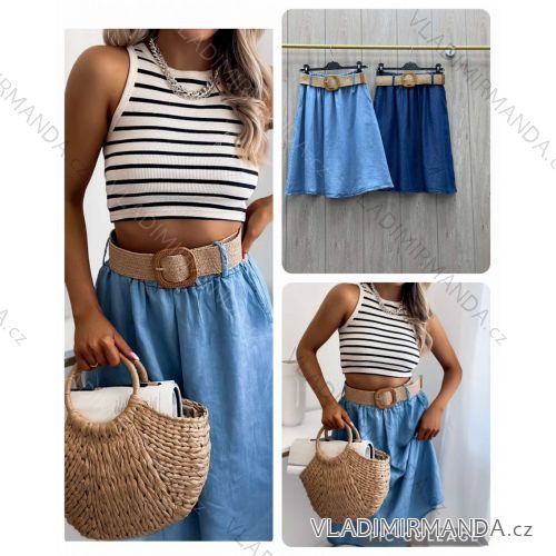 Kleid mit 3/4 Ärmeltasche für Damen (uni sl) ITALIAN Fashion IM3181746