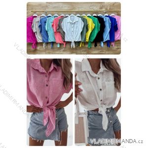 Kleid mit 3/4 Ärmeltasche für Damen (uni sl) ITALIAN Fashion IM3181746