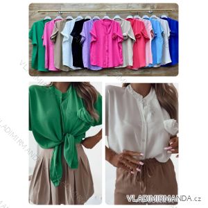 Kleid mit 3/4 Ärmeltasche für Damen (uni sl) ITALIAN Fashion IM3181746