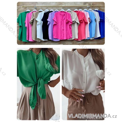Kleid mit 3/4 Ärmeltasche für Damen (uni sl) ITALIAN Fashion IM3181746