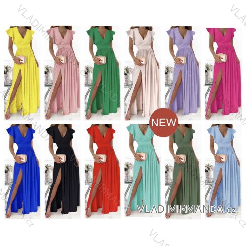 Sommer Kurzarm Sommerkleid (S / M ONE SIZE) ITALIENISCHE MODE IMWY21019