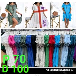 Damen-Tunika in Übergröße mit kurzen Ärmeln (42/58 Einheitsgröße) ITALIAN FASHION IMBM24053