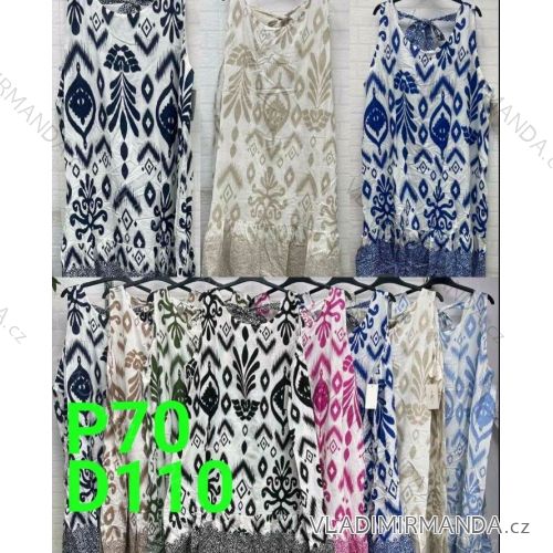 Damen-Tunika in Übergröße mit kurzen Ärmeln (42/58 Einheitsgröße) ITALIAN FASHION IMBM24053