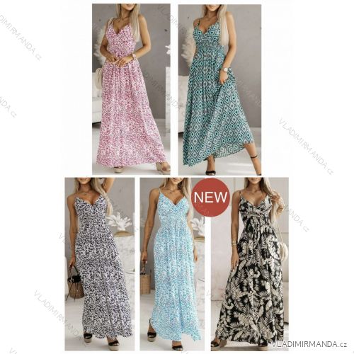 Ärmelloses langes Partykleid aus Paillettensamt für Damen (S/M EINHEITSGRÖSSE) ITALIAN FASHION IMWB233931