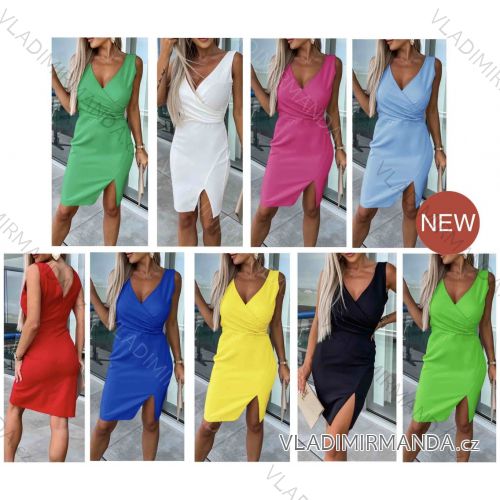 Ärmelloses langes Partykleid aus Paillettensamt für Damen (S/M EINHEITSGRÖSSE) ITALIAN FASHION IMWB233931