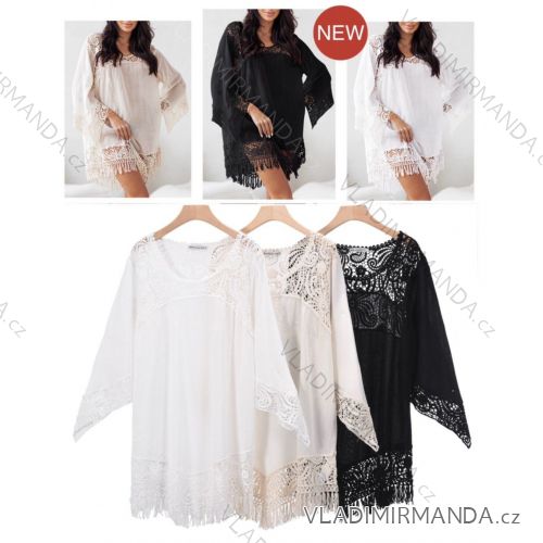 Damen Bademode Cover Up Tunika (S/M ONE SIZE) ITALIAN FASHION IMWB222855