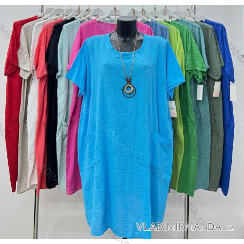 Shirt verlängert 3/4 Langarm Damen (L/XL/2XL ONE SIZE) ITALIAN FASHION IM423025