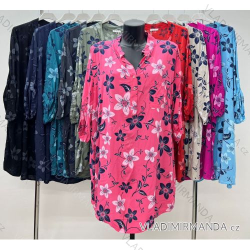 Erweitertes Tunika-Kleid für Damen (XL / 2XL ONE SIZE) ITALIAN FASHION IM421068