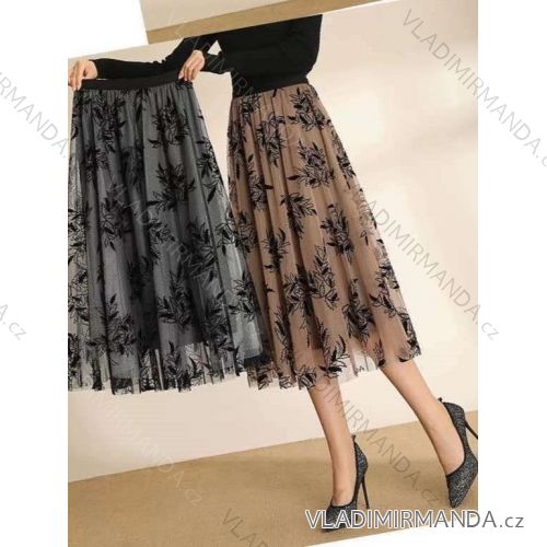 Langer Tüllrock für Damen (Einheitsgröße S/M) ITALIAN FASHION IMWB233518