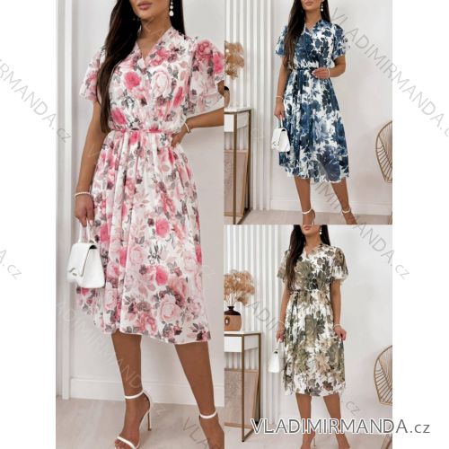Shirt verlängert 3/4 Langarm Damen (L/XL/2XL ONE SIZE) ITALIAN FASHION IM423025