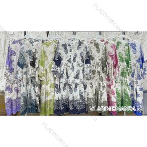 Ärmelloses langes Partykleid aus Paillettensamt für Damen (S/M EINHEITSGRÖSSE) ITALIAN FASHION IMWB233931