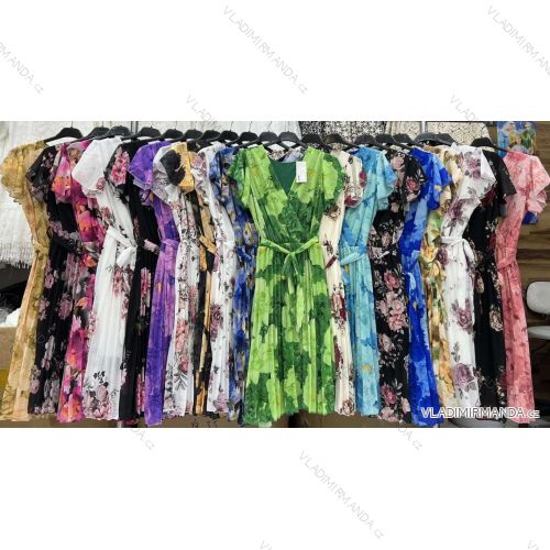 Ärmelloses langes Partykleid aus Paillettensamt für Damen (S/M EINHEITSGRÖSSE) ITALIAN FASHION IMWB233931