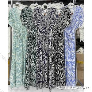 Ärmelloses langes Partykleid aus Paillettensamt für Damen (S/M EINHEITSGRÖSSE) ITALIAN FASHION IMWB233931