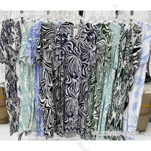 Ärmelloses langes Partykleid aus Paillettensamt für Damen (S/M EINHEITSGRÖSSE) ITALIAN FASHION IMWB233931