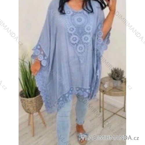 Damen Langarm Hoodie Kleid (S / M ONE SIZE) ITALIAN FASHION IMWA216095