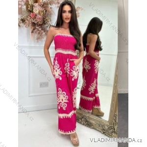 Langer eleganter Langarm-Overall für Damen (S/M ONE SIZE) ITALIAN FASHION IMWA23289