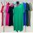 Damen-Sommerkleid in Übergröße mit kurzen Ärmeln (54/56/58 Einheitsgröße) ITALIAN FASHION IM424355