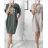 Klassisches Kurzarm-Kurzkleid für Damen (S/M EINHEITSGRÖSSE) ITALIAN FASHION IMWBB24287