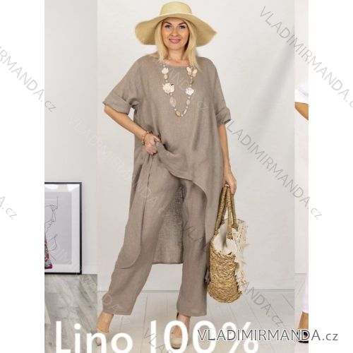 Langes Chiffon-Kurzarmkleid für Damen (S/M ONE SIZE) ITALIAN FASHION IMWGM23456