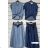 Langes Chiffon-Kurzarmkleid für Damen (S/M ONE SIZE) ITALIAN FASHION IMWGM23456
