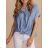 Langes Chiffon-Kurzarmkleid für Damen (S/M ONE SIZE) ITALIAN FASHION IMWGM23456