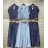 Langes Chiffon-Kurzarmkleid für Damen (S/M ONE SIZE) ITALIAN FASHION IMWGS231048