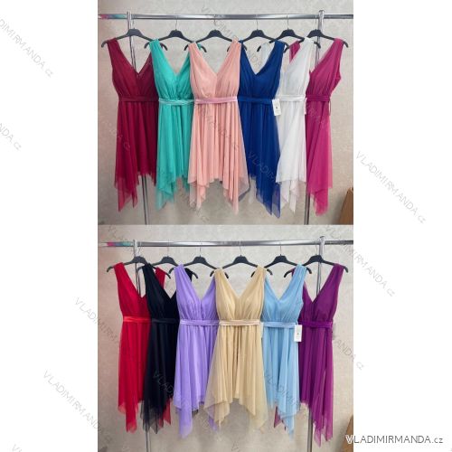 Sommerkleid Carmen aus Musselin für Damen (Einheitsgröße S/M) ITALIAN FASHION IMWE231506