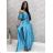 Damen Langarm Hoodie Kleid (S / M ONE SIZE) ITALIAN FASHION IMWA216095