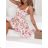 Langes Chiffon-Kurzarmkleid für Damen (S/M ONE SIZE) ITALIAN FASHION IMWGS231048