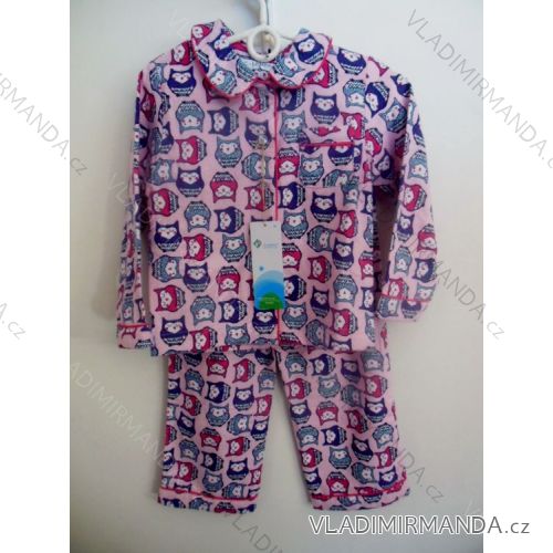 Pyjamas flanell lange Kinder und heranwachsende Mädchen (110-140) C-LEMON FH6624