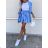 Sommer-Musselin-Hemd- und Shorts-Set für Damen (Einheitsgröße S/M) ITALIAN FASHION IMWGB232513