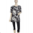 Tunika Kurzarm Damen Übergröße (M-3XL POLISH FASHION PME24LILIE -   schwarz -   5XL