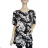 Tunika Kurzarm Damen Übergröße (M-3XL POLISH FASHION PME24LILIE -   schwarz -   5XL