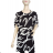 Kurzarm-Tunika für Damen in Übergröße (48-54) POLISH FASHION PME24DORA