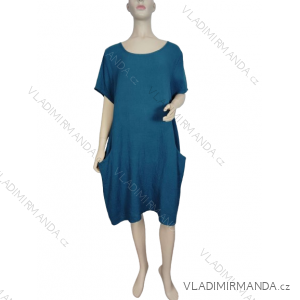Lässiges Oversize-Kurzarmkleid für Damen in Übergröße (XL/2XL/3XL EINHEITSGRÖSSE) ITALIAN FASHION IM723MUSE/DU