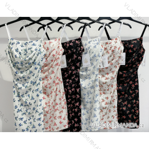 Langes trägerloses Pailletten-Partykleid für Damen (S/M EINHEITSGRÖSSE) ITALIAN FASHION IMPMD2360600
