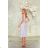 Langes, elegantes Damenkleid mit breiten Trägern (SL) FRENCH FASHION FMPEL23VELVET lila 34