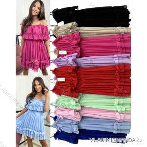 Sommerkleid Carmen aus Musselin für Damen (Einheitsgröße S/M) ITALIAN FASHION IMWE231506