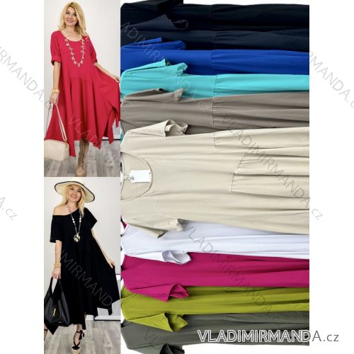 Sommerkleid Carmen aus Musselin für Damen (Einheitsgröße S/M) ITALIAN FASHION IMWE231506