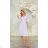 Langes, elegantes Damenkleid mit breiten Trägern (SL) FRENCH FASHION FMPEL23VELVET lila 42