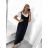 Shirt verlängert 3/4 Langarm Damen (L/XL/2XL ONE SIZE) ITALIAN FASHION IM423025