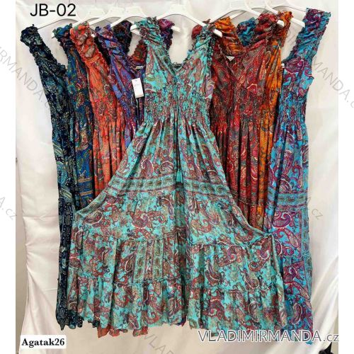 Langärmliges Sommer-Hemdkleid für Damen (S/M/L Einheitsgröße) INDIAN FASHION IMWY23123